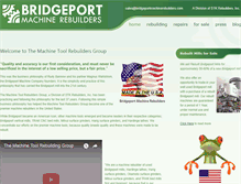Tablet Screenshot of bridgeportmachinerebuilders.com